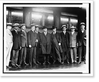 President Warren Harding, standing with nine other men, during tour to Alaska and the West, Historic Print