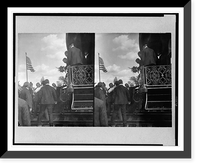 Pres. Roosevelt urging preparation for statehood. speaking at Durant, Indian Territory, Vintage Print