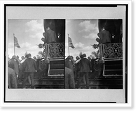 Pres. Roosevelt urging preparation for statehood. speaking at Durant, Indian Territory, Vintage Print