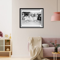 Historic Framed Print, Miss America of 1921 and her escort,  17-7/8" x 21-7/8" Historic Framed Print, Miss America of 1921 and her escort,  17-7/8" x 21-7/8"