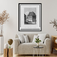 Historic Framed Print, Maison d'Albrecht D&uuml;rer a Nuremburg.Lemaitre direxit.,  17-7/8" x 21-7/8"