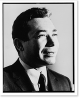 Historic Framed Print, [Herman Badillo, congressman, 21st District, New York, head-and-shoulders portrait, facing right],  17-7/8" x 21-7/8"