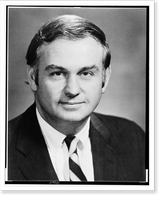 Lowell P. Weicker, Jr., senator from Connecticut, head-and-shoulders portrait, facing front, Antique Poster