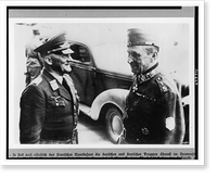 So sind auch n&ouml;rdlich des finnischen Meerbusens. Finnlands Marschall Mannerheim im Gespr&auml;ch mit Generaloberst Stumpff, Antique Wall Art