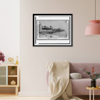 The New Iron Pier. Exterior view, Vintage Poster