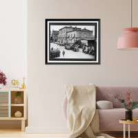 Historic Framed Print, &Uuml;berf&uuml;hrung Carin G&ouml;ring nach Carinhall. Ankunft des Sarges in Eberswalde zur Weiterfahrt nach Carinhall,  17-7/8" x 21-7/8"