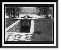 Historic Framed Print, Entrance to tomb of Carin G&ouml;ring at Carinhall,  17-7/8" x 21-7/8"