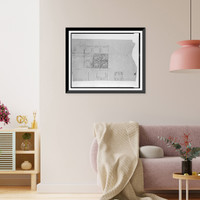 Historic Framed Print, [Hotel (Imperial Hotel"),  Tokyo,  Japan. Carved stone blocks]",  17-7/8" x 21-7/8"