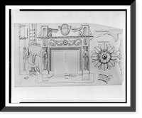 Fireplace mantel. Elevations, plan, sections, and full and half size details.J.G. Bruff, Des: Jany. 1880, Vintage Wall Art