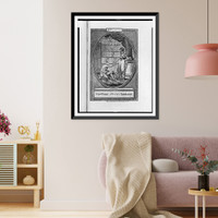 Bookplate of the New York Society Library.eng'd by P.R. Maverick, 65 Liberty Street. Classic, Antique Poster