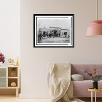 Historic Framed Print, [Hardware store, managed by Mr. Clarence Y. Martin, father of Glenn L. Martin, in the early days of Liberal, Kansas],  17-7/8" x 21-7/8"