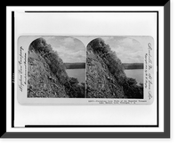 Precipitous lava walls of the beautiful volcanic lake, Masaya, Leon, Nicaragua, C. A, Antique Poster
