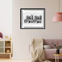 Historic Framed Print, Top of southern gate, Peking, showing effect of bombardment, China,  17-7/8" x 21-7/8"