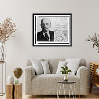 Vladimir Il'ich Lenin, head-and-shoulders portrait, facing slightly left Classic, Vintage Print