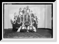 Historic Framed Print, Suffrage dancers - Russian group,  17-7/8" x 21-7/8"