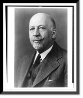 William E.B. Du Bois, head-and-shoulders portrait, facing left, Antique Print