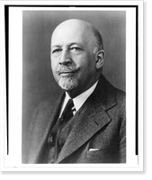 William E.B. Du Bois, head-and-shoulders portrait, facing left, Antique Print
