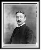 Historic Framed Print, [King Camp Gillette, half-length portrait, facing left],  17-7/8" x 21-7/8"