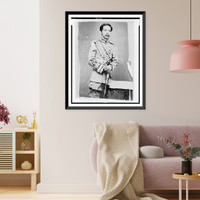 Chulalongkorn Rama V, King of Siam, three-quarter-length portrait, standing, facing right, Historic Print