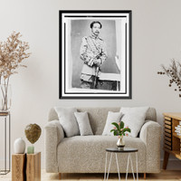 Chulalongkorn Rama V, King of Siam, three-quarter-length portrait, standing, facing right, Historic Print