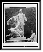 Statue of Booker T. Washington by sculptor, Charles Keck to be unveiled April 5th, at Tuskegee Institute, Alabama, Antique Wall Art