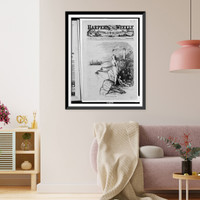 The Herald of relief from America.Th. Nast, Vintage Poster