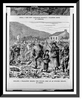 Ireland. Peasantry seizing the potato crop of an evicted tenant, in Kerry, Historic Reproduction