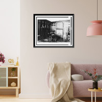 Jacobean interior with gate-legged table, Vintage Poster