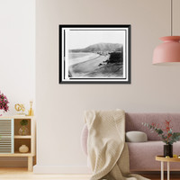 Historic Framed Print, Finale Marina. Carniche route,  17-7/8" x 21-7/8"