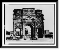 Historic Framed Print, Arles. Roman arch,  17-7/8" x 21-7/8"