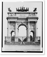 Milan. Arch of the Simplon. Commenced by Napoleon I. 1807, Antique Poster