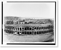 Historic Framed Print, Verona. Roman amphitheatre, A.D. 81,  17-7/8" x 21-7/8"