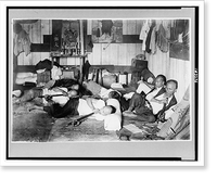 Historic Framed Print, [Opium den on Malinta Street, Manila, Philippine Islands],  17-7/8" x 21-7/8"