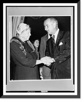 Mrs. Roosevelt meets candidate.credit, UPI photo, Antique Wall Art
