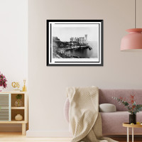 Historic Framed Print, Trieste. Palace of Maximilian, Miramar,  17-7/8" x 21-7/8"