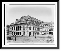 Historic Framed Print, Vienna. Opera house,  17-7/8" x 21-7/8"