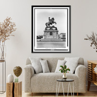 Historic Framed Print, Vienna. Statue of Prince Eugene,  17-7/8" x 21-7/8"