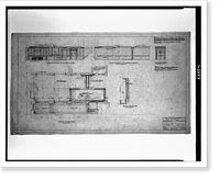 Historic Framed Print, [Two office buildings for B.F. Saul (15th Street, N.W., Washington, D.C.) First floor. Plan].George N. Ray, Architect.,  17-7/8" x 21-7/8"