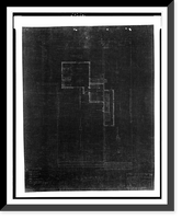 Historic Framed Print, [Two office buildings for B.F. Saul (15th Street, N.W., Washington, D.C.) Roof. Plan].George N. Ray, Architect.,  17-7/8" x 21-7/8"