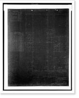 Historic Framed Print, [Two office buildings for B.F. Saul (15th Street, N.W., Washington, D.C.) Second floor. Plan].George N. Ray, Architect.,  17-7/8" x 21-7/8"