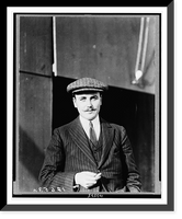Historic Framed Print, [Anthony J. Drexel, Jr., millionaire aviator, half-length portrait, standing, facing forward, wearing cap],  17-7/8" x 21-7/8"