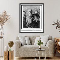 Historic Framed Print, Diogenes in search of an honest man.from an original painting by Salvator Rosa ; etched by Max Rosenthal.,  17-7/8" x 21-7/8"