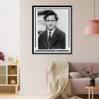 Homeward bound. Noted English novelist. John Cournos, famous English writer, sailing for home on S.S. Aurania, Vintage Wall Art