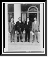 William H. Taft posed, full-length, standing, facing front, with three other men, Vintage Print