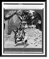 Historic Framed Print, Chinese children at play. the dragon's head"",  17-7/8" x 21-7/8"