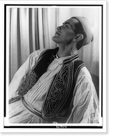 Portrait of Hugh Laing, in Greek Evzone(?) costume, Antique Print