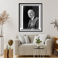 Historic Framed Print, [W.A. Bechtel of San Francisco, half-length portrait, facing left].photo by Underwood and Underwood.,  17-7/8" x 21-7/8"