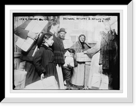 Historic Framed Print, Delivering free matzoh and matzoh flour to poor Jews -137 E. Broadway, New York,  17-7/8" x 21-7/8"