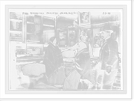 Historic Framed Print, Poor Jews receiving free groceries, New York,  17-7/8" x 21-7/8"