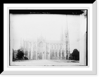 Historic Framed Print, St. Patrick's Cathedral, north view, Pach Bros., 935 Broadway, photographers, New York.Pach Bros.,  17-7/8" x 21-7/8"